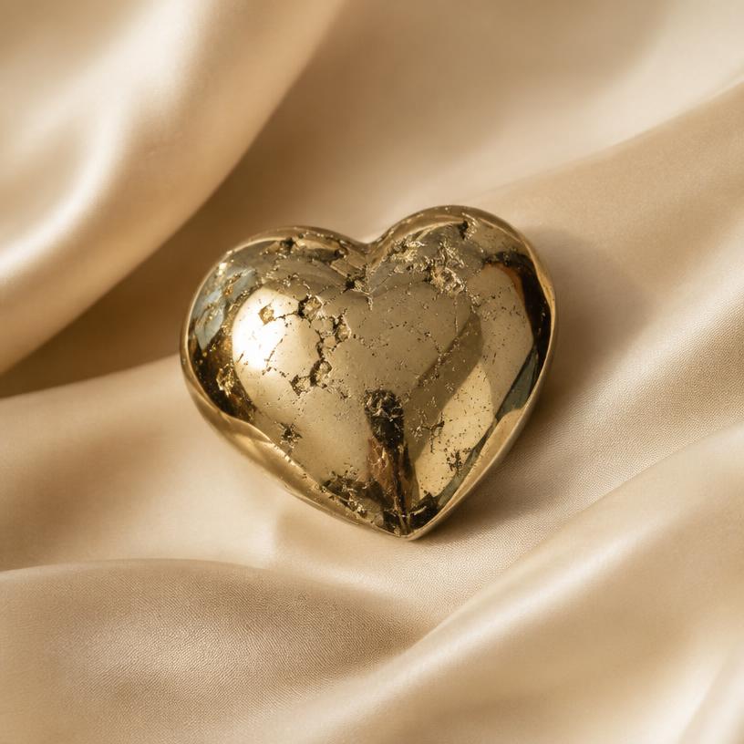 Heart-Shaped Pyrite